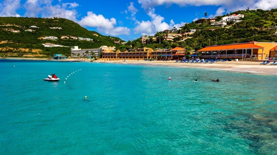Snorkeling at Little Bay Beach while staying at the Divi Little Bay Resort St Maarten