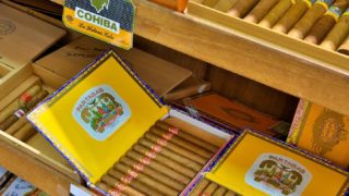 cigars sold by the sunrise gift shop in simpson bay.