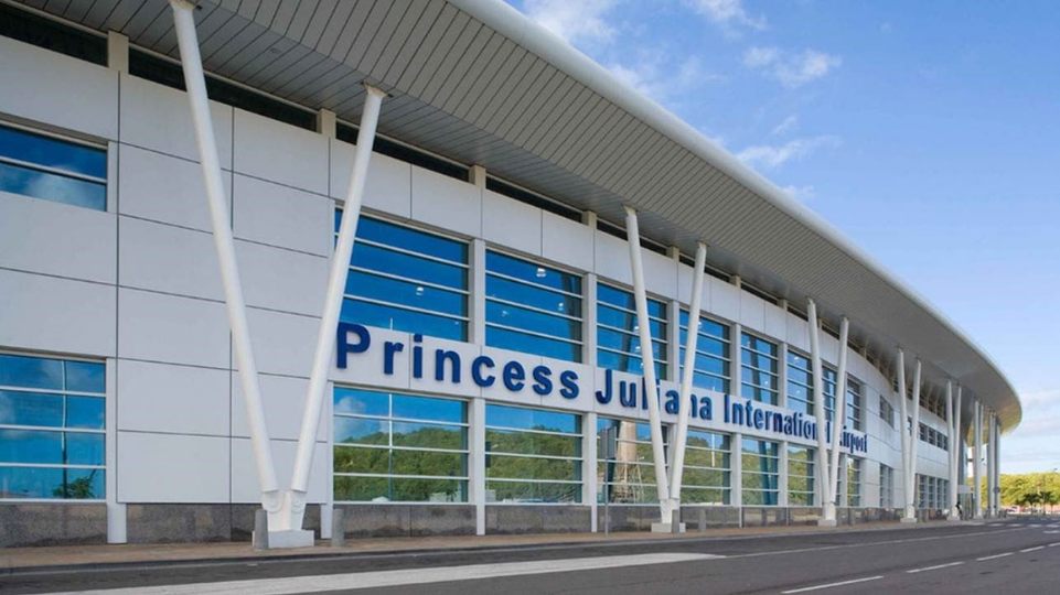 St Maarten Dutch side Princess Juliana International Airport building