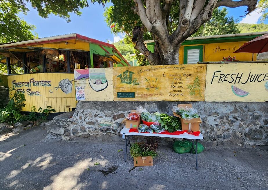 The Freedom Fighters Ital Shack Philipsburg St Maarten for organic vegetarian food