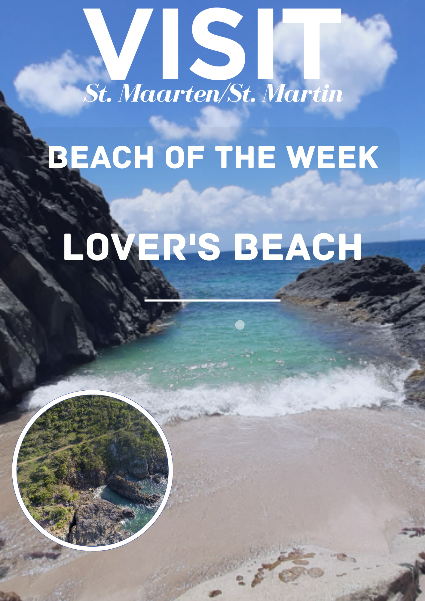 Lover's Beach is located on French side St. Martin