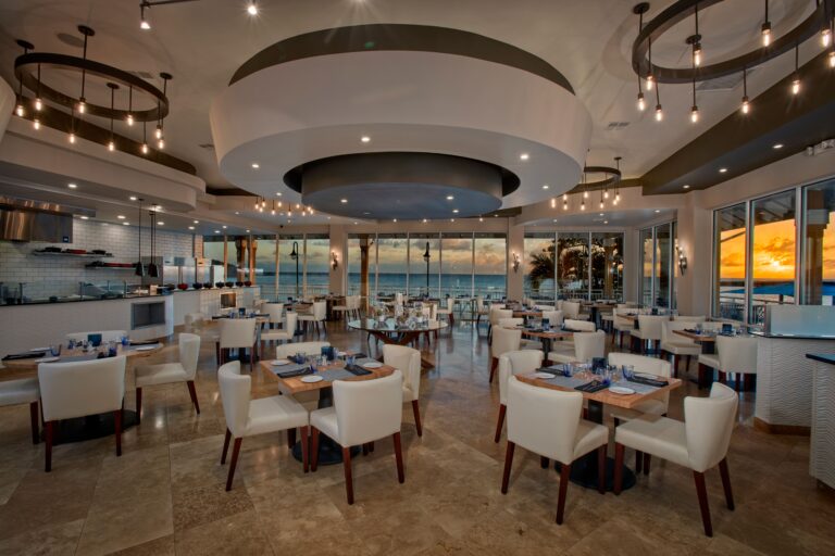 restaurant room of pure ocean