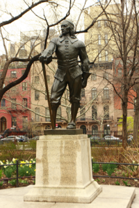 Pieter (Peter) Stuyvesant monument in New York