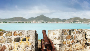 Cannon on the Fort Amsterdam at Divi Little Bay resort