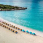 mullet bay beach scene