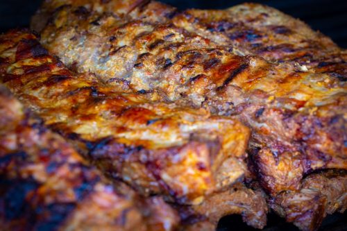 Beautiful-looking spareribs served at Lees Roadside Restaurant
