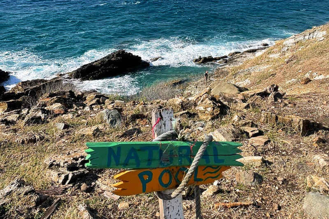 Picture of the Natural pool, hiking trail St Maarten, St Martin, Nature on St Maarten