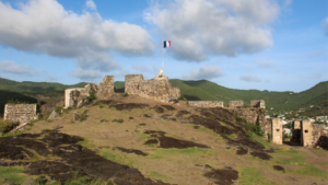 Fort Louis in Marigot, French side capital of St Martin
