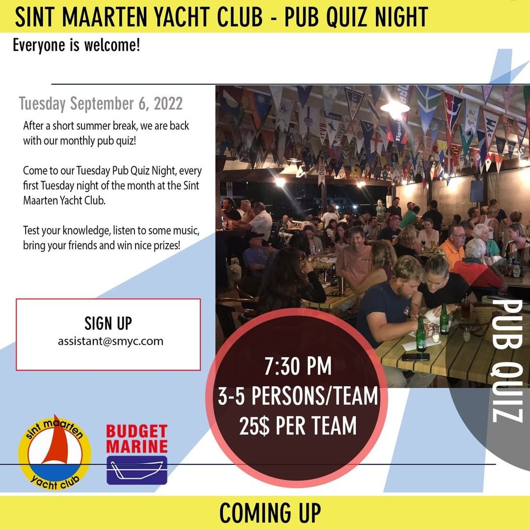 Pubquiz St Maarten Yacht Club