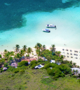 Pinel island is a beautiful island in the Caribbean on the French side of St Maarten, St Martin
