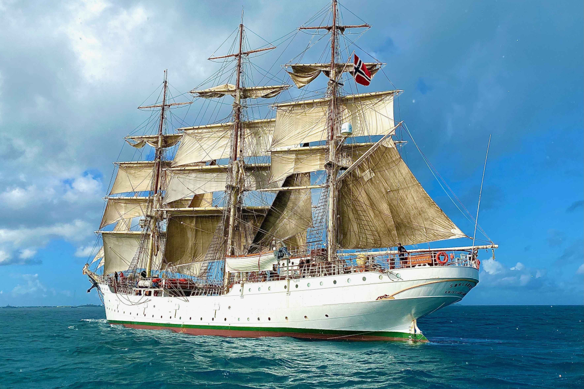 Tall Ship ‘Sørlandet’ in St. Martin for open day