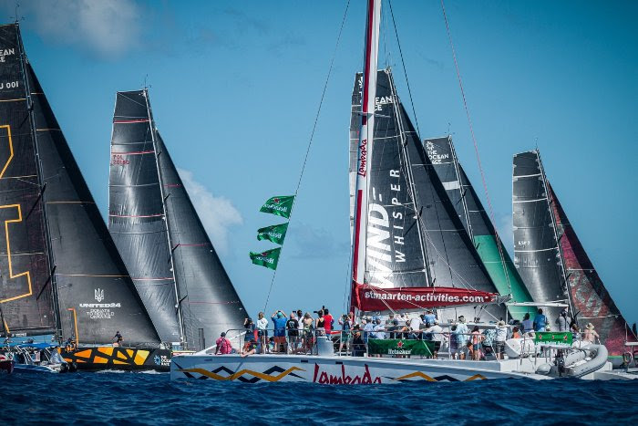 Heineken Regatta finale race, Simpson Bay, Sint Maarten Island