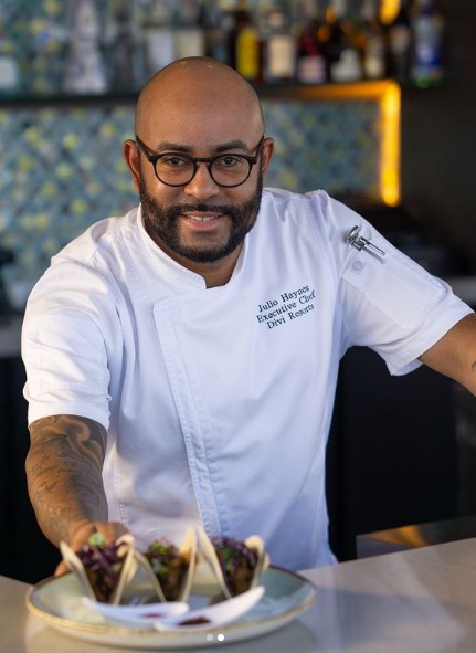 Head Chef Julio Haynes at Mix at Oceans - Divi Little Bay Resort