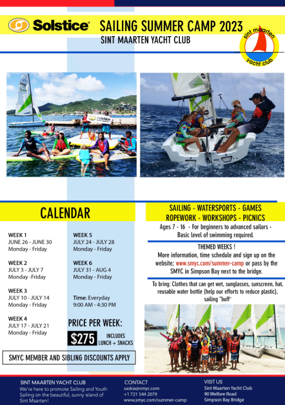 Sint Maarten yacht Club Sailing School
