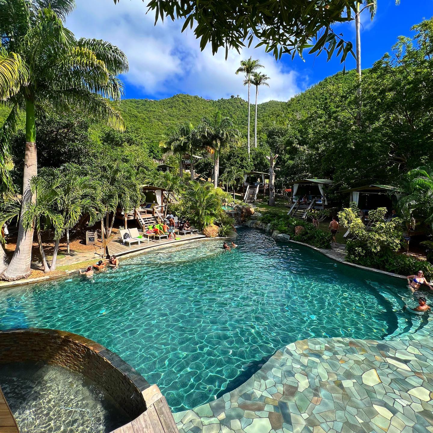 Pool located at loterie farm sxm