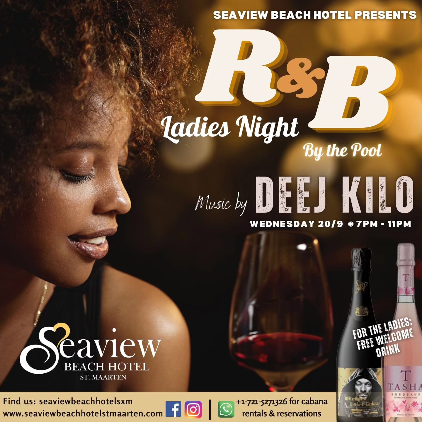 R&B night at Sea View Hotel Philipsburg, St Maarten, St Martin