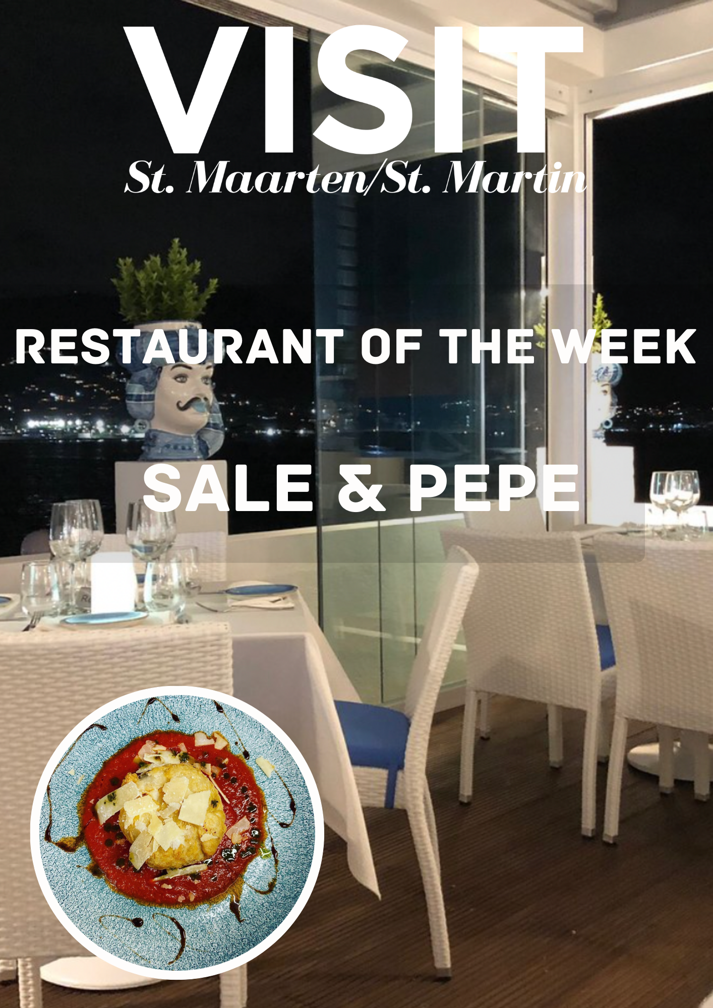 Restaurants St Maarten, Italian cuisine, Sale e Pepe, Simpson Bay