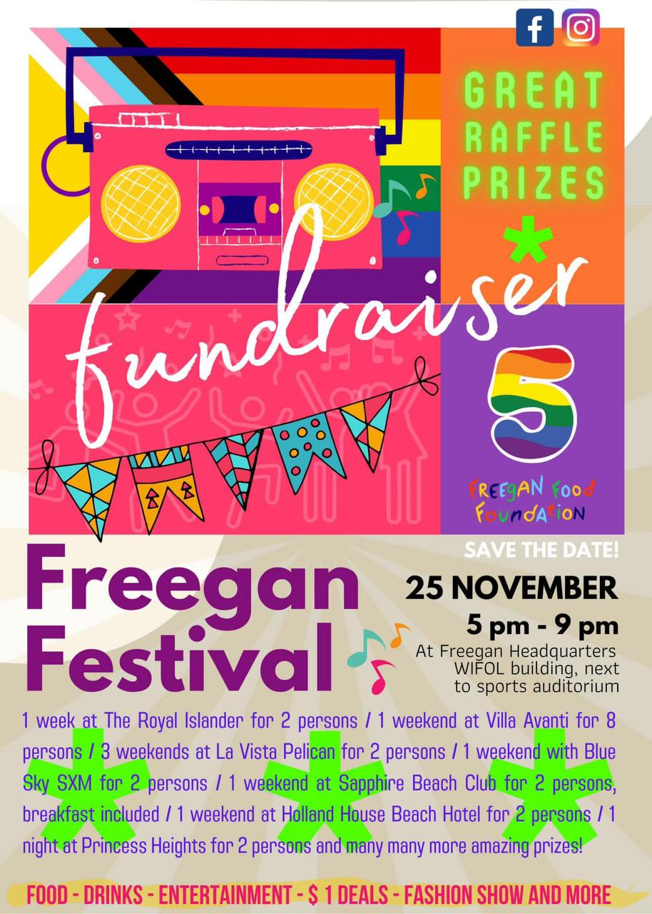 Great prizes to be won at Freegan Festival on St. Maarten.