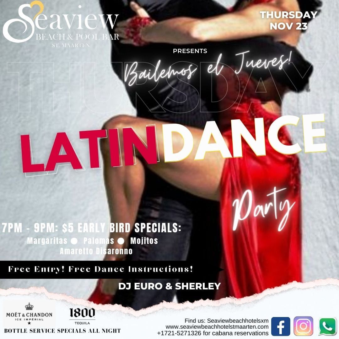Latin dane party at seaview beach hotel front street st. maarten