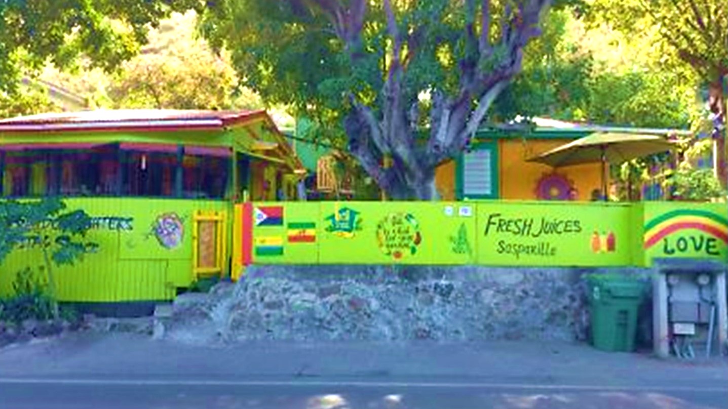 Ital Shack restaurant surrounded by trees