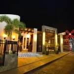 Italian Restaurant Roma in Maho with wood accents