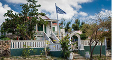 The Old House plantation house of Amuseum Naturalis near Orient Bay 