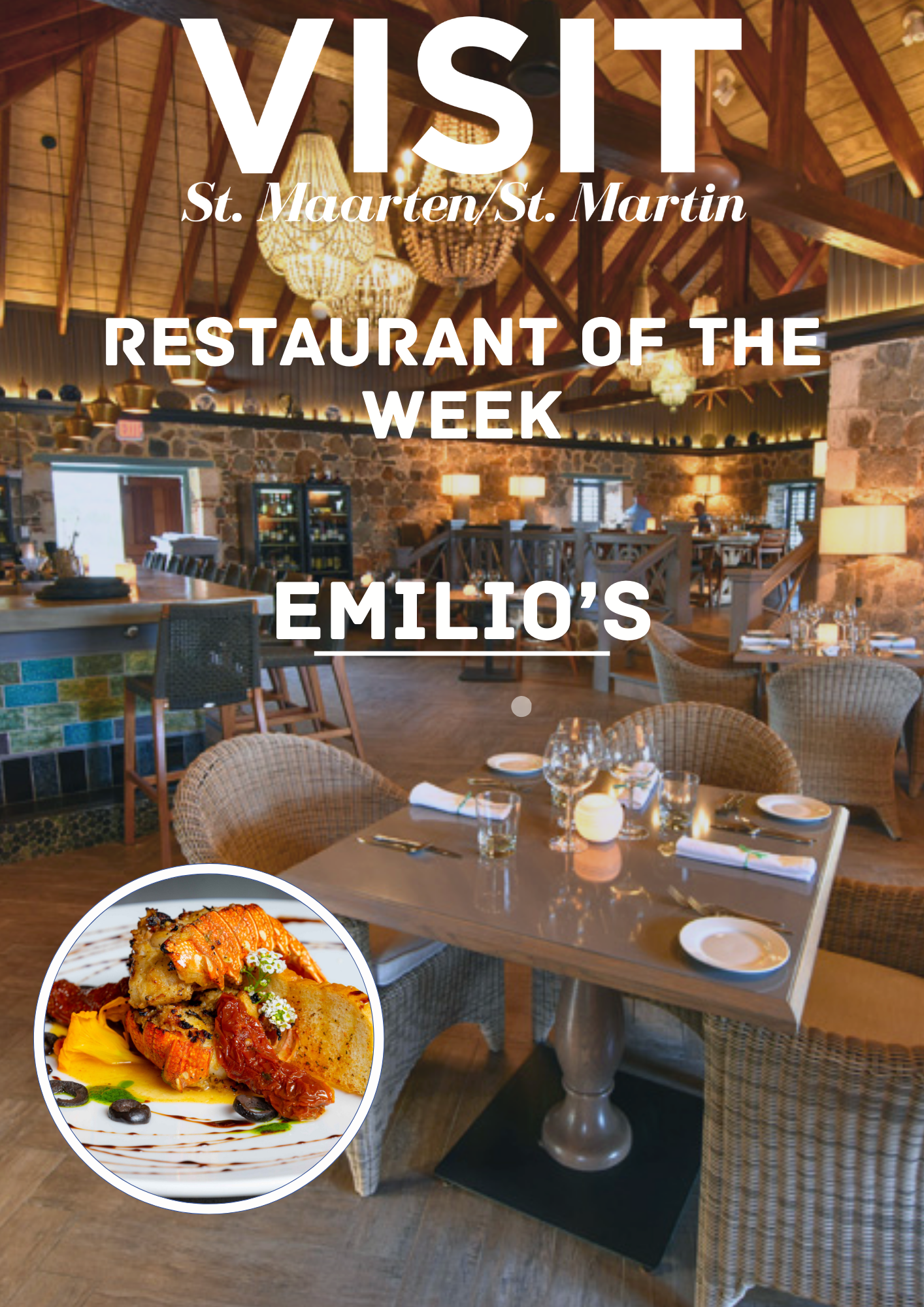 Dining at Emilio's Restaurant St. Maarten