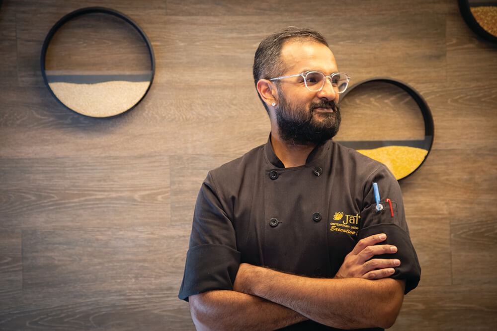 Chef Jai Lakhawi from Ja's contemporary fusion cuisine