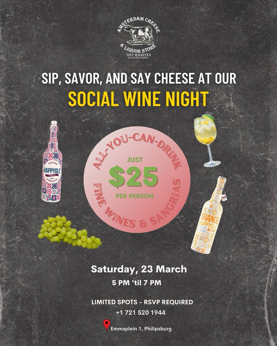 Social wine night at Amsterdam Cheese & Liquor store