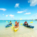 People kayaking with Tri Sport on st maarten