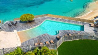 Grand Case Beach Club with a pool view from above