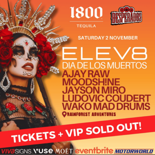 rainforest adventure poster about the Dia De Los Muertos Elev8 eddition