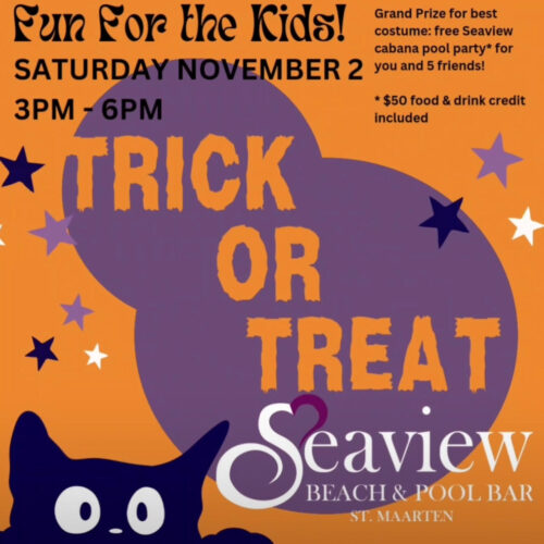 Trick or Treat Poster for Halloween Fun at Seaview