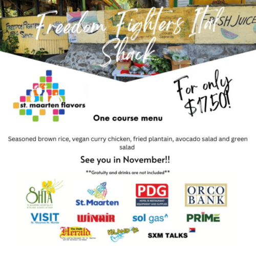 St Maarten Flavors Menu of Freedom Fighters Ital Shack