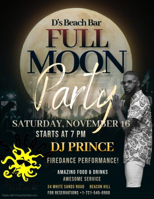 Poster of the Full Moon Party at D's Beach Bar