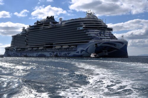 cruise ship of norwegian viva in the sea