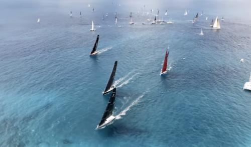 sailing boats in the sea for the Heineken Regatta
