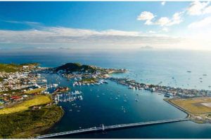 view over the island sint maarten