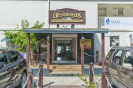 front of the restaurant and bar chesterfields