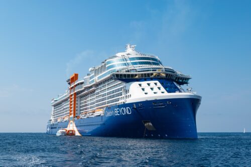 celebrity beyond cruise ship in the water