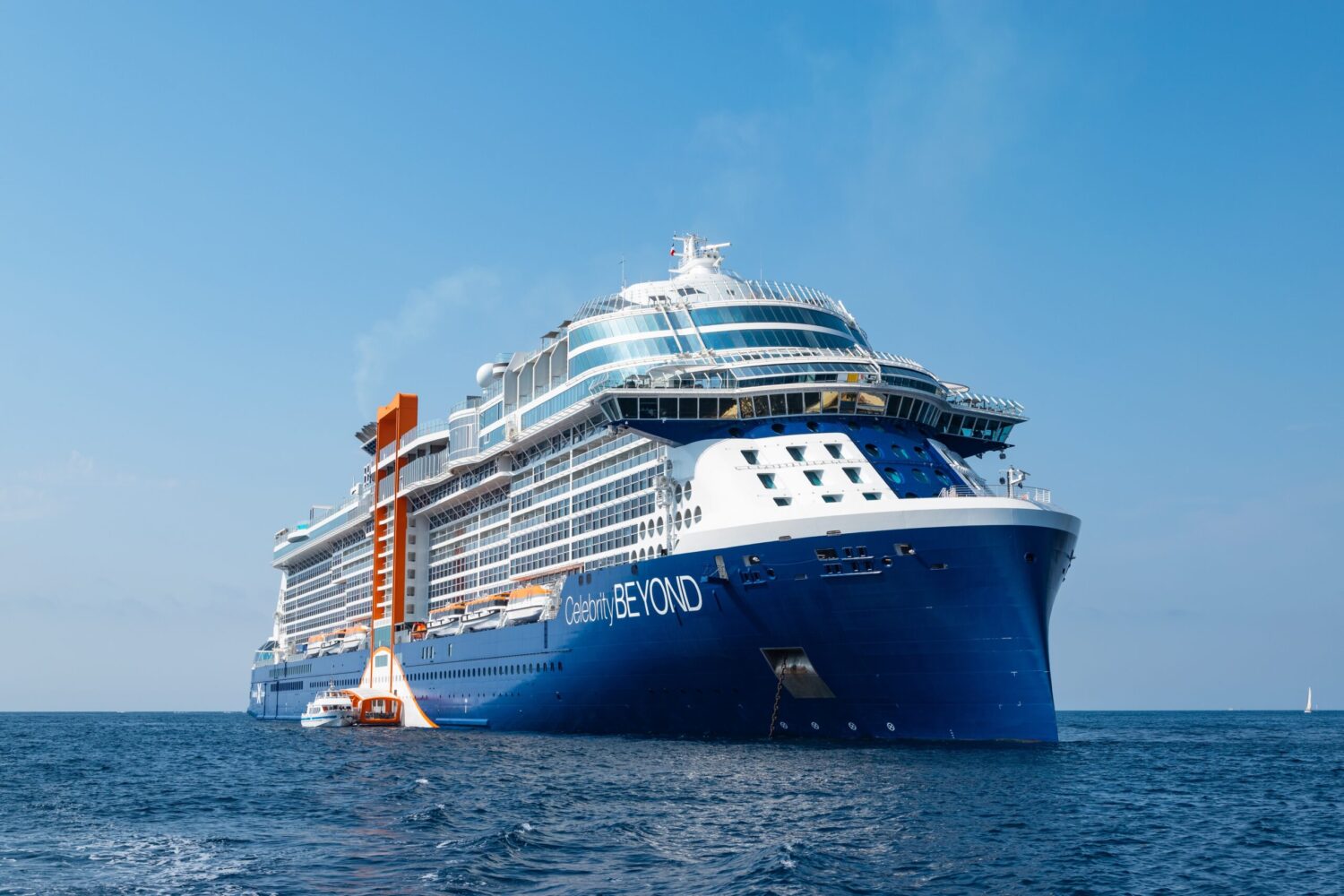 celebrity beyond cruise ship in the water