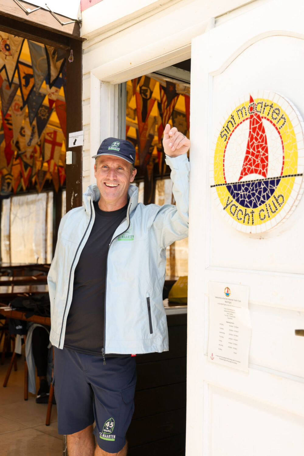 krispijn teunissen at the st maarten yacht club
