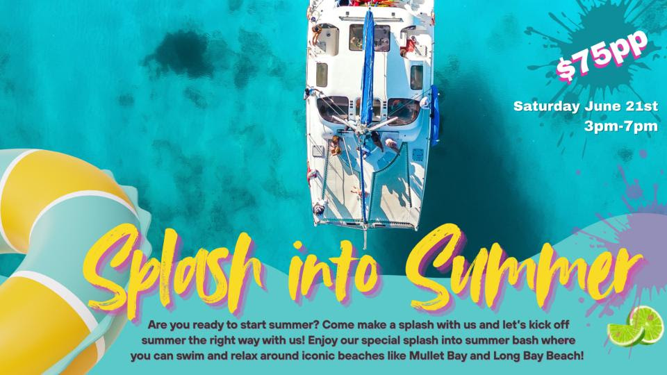 announcement of aqua mania: splash into summer sailing event on sint maarten
