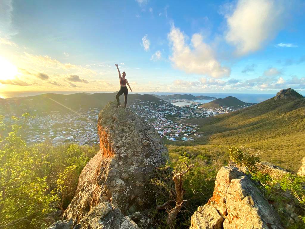 chantal, general manager of pyc, in nature on the island st maarten