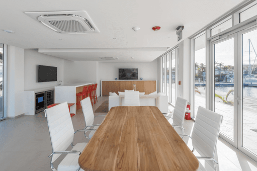 Simpson Bay marina conference room