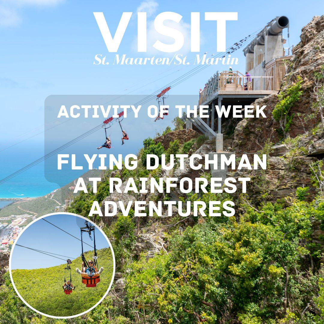 People ziplining down the mountain at Flying Dutchman by Rainforest Adventures