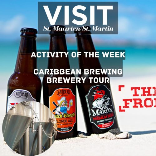 beer bottles from Carribean Brewing on the beach