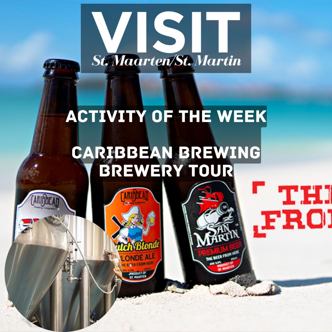 beer bottles from Carribean Brewing on the beach