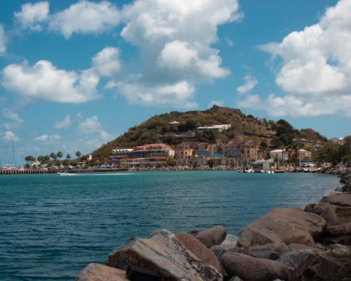 French side st maarten waterfront view