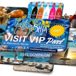 Collage of Visit VIP Pass items